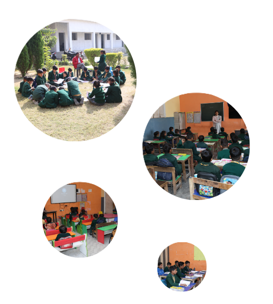 SSV School Building and Students